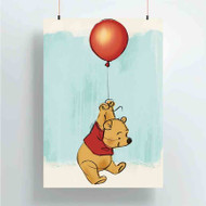 Onyourcases Winnie The Pooh With Ballon Disney Custom Poster Gift Silk Poster Wall Decor Home Decoration Wall Art Satin Silky Decorative Wallpaper Personalized Wall Hanging 20x14 Inch 24x35 Inch Poster