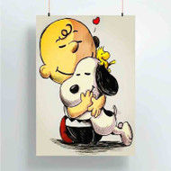Onyourcases Woodstock Snoopy Charlie Brown The Peanuts Custom Poster Gift Silk Poster Wall Decor Home Decoration Wall Art Satin Silky Decorative Wallpaper Personalized Wall Hanging 20x14 Inch 24x35 Inch Poster