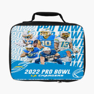 Onyourcases Los Angeles Chargers NFL 2022 Custom Lunch Bag Personalised Photo Adult Kids School Bento Food Picnics Work Trip Lunch Box Birthday Gift Girls Brand New Boys Tote Bag