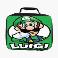 Onyourcases Luigi Super Mario Bros Nintendo Custom Lunch Bag Personalised Photo Adult Kids School Bento Food Picnics Work Trip Lunch Box Birthday Gift Girls Brand New Boys Tote Bag