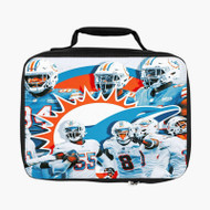 Onyourcases Miami Dolphins NFL 2022 Custom Lunch Bag Personalised Photo Adult Kids School Bento Food Picnics Work Trip Lunch Box Birthday Gift Girls Brand New Boys Tote Bag