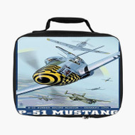 Onyourcases P51 Mustang 1944 Custom Lunch Bag Personalised Photo Adult Kids School Bento Food Picnics Work Trip Lunch Box Birthday Gift Girls Brand New Boys Tote Bag