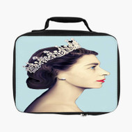 Onyourcases Queen Elizabeth II The Young Custom Lunch Bag Personalised Photo Adult Kids School Bento Food Picnics Work Trip Lunch Box Birthday Gift Girls Brand New Boys Tote Bag
