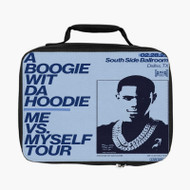 Onyourcases A Boogie Wit Da Hoodie Me vs Myself Tour Custom Lunch Bag Personalised Photo Adult Kids School Bento Food Picnics Work Trip Lunch Box Birthday Gift Girls Boys Brand New Tote Bag