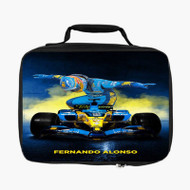 Onyourcases Fernando Alonso F1 Custom Lunch Bag Personalised Photo Adult Kids School Bento Food Picnics Work Trip Lunch Box Birthday Gift Girls Boys Brand New Tote Bag