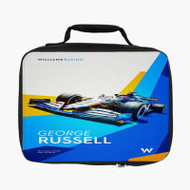 Onyourcases George Russell F1 Art Custom Lunch Bag Personalised Photo Adult Kids School Bento Food Picnics Work Trip Lunch Box Birthday Gift Girls Boys Brand New Tote Bag