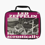 Onyourcases Led Zeppelin Acoustically 1972 Custom Lunch Bag Personalised Photo Adult Kids School Bento Food Picnics Work Trip Lunch Box Birthday Gift Girls Boys Brand New Tote Bag