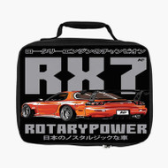 Onyourcases Mazda RX7 Rotary Power Custom Lunch Bag Personalised Photo Adult Kids School Bento Food Picnics Work Trip Lunch Box Birthday Gift Girls Boys Brand New Tote Bag