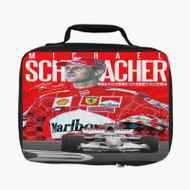 Onyourcases Michael Schumacher F1 Ferrari Custom Lunch Bag Personalised Photo Adult Kids School Bento Food Picnics Work Trip Lunch Box Birthday Gift Girls Boys Brand New Tote Bag
