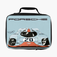 Onyourcases Porsche 917 Signed Custom Lunch Bag Personalised Photo Adult Kids School Bento Food Picnics Work Trip Lunch Box Birthday Gift Girls Boys Brand New Tote Bag