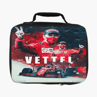 Onyourcases Sebastian Vettel F1 Ferrari Custom Lunch Bag Personalised Photo Adult Kids School Bento Food Picnics Work Trip Lunch Box Birthday Gift Girls Boys Brand New Tote Bag