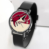 Onyourcases Arizona Coyotes NHL Custom Watch Top Awesome Unisex Black Classic Plastic Quartz Watch for Men Women Premium with Gift Box Watches