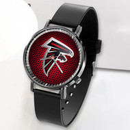 Onyourcases Atlanta Falcons NFL Custom Watch Top Awesome Unisex Black Classic Plastic Quartz Watch for Men Women Premium with Gift Box Watches