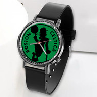 Onyourcases Boston Celtics NBA Custom Watch Top Awesome Unisex Black Classic Plastic Quartz Watch for Men Women Premium with Gift Box Watches