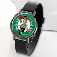 Onyourcases Boston Celtics NBA Art Custom Watch Top Awesome Unisex Black Classic Plastic Quartz Watch for Men Women Premium with Gift Box Watches