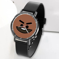 Onyourcases BT21 Shooky Custom Watch Top Awesome Unisex Black Classic Plastic Quartz Watch for Men Women Premium with Gift Box Watches