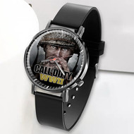 Onyourcases Call of Duty WWII Custom Watch Top Awesome Unisex Black Classic Plastic Quartz Watch for Men Women Premium with Gift Box Watches