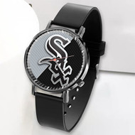 Onyourcases Chicago White Sox MLB Custom Watch Top Awesome Unisex Black Classic Plastic Quartz Watch for Men Women Premium with Gift Box Watches