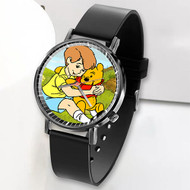Onyourcases Christopher Robin Winnie the Pooh s Adventures 2 Custom Watch Top Awesome Unisex Black Classic Plastic Quartz Watch for Men Women Premium with Gift Box Watches