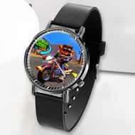 Onyourcases Crash Bandicoot Art Custom Watch Top Awesome Unisex Black Classic Plastic Quartz Watch for Men Women Premium with Gift Box Watches