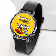Onyourcases Cuphead Custom Watch Top Awesome Unisex Black Classic Plastic Quartz Watch for Men Women Premium with Gift Box Watches
