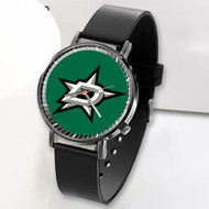 Onyourcases Dallas Stars NHL Art Custom Watch Top Awesome Unisex Black Classic Plastic Quartz Watch for Men Women Premium with Gift Box Watches