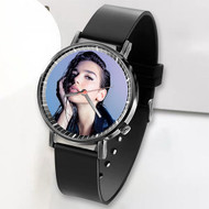 Onyourcases Dua Lipa Art Custom Watch Top Awesome Unisex Black Classic Plastic Quartz Watch for Men Women Premium with Gift Box Watches