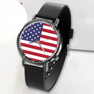 Onyourcases Flag Custom Watch Top Awesome Unisex Black Classic Plastic Quartz Watch for Men Women Premium with Gift Box Watches