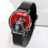 Onyourcases Gorillaz Custom Watch Top Awesome Unisex Black Classic Plastic Quartz Watch for Men Women Premium with Gift Box Watches