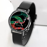 Onyourcases Gucci Snake Custom Watch Top Awesome Unisex Black Classic Plastic Quartz Watch for Men Women Premium with Gift Box Watches