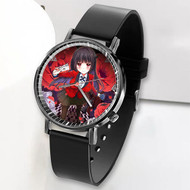 Onyourcases Kakegurui Anime Custom Watch Top Awesome Unisex Black Classic Plastic Quartz Watch for Men Women Premium with Gift Box Watches