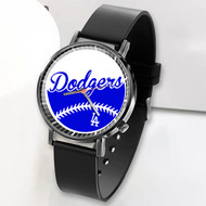 Onyourcases la dodgers Custom Watch Top Awesome Unisex Black Classic Plastic Quartz Watch for Men Women Premium with Gift Box Watches