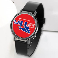 Onyourcases Louisiana Tech Bulldogs Custom Watch Top Awesome Unisex Black Classic Plastic Quartz Watch for Men Women Premium with Gift Box Watches