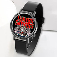 Onyourcases Lynyrd Skynyrd Custom Watch Top Awesome Unisex Black Classic Plastic Quartz Watch for Men Women Premium with Gift Box Watches