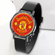 Onyourcases Manchester United FC Custom Watch Top Awesome Unisex Black Classic Plastic Quartz Watch for Men Women Premium with Gift Box Watches