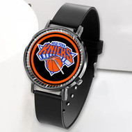 Onyourcases New York Knicks NBA Custom Watch Top Awesome Unisex Black Classic Plastic Quartz Watch for Men Women Premium with Gift Box Watches