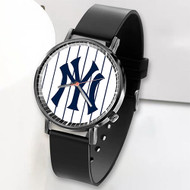 Onyourcases New York Yankees MLB Custom Watch Top Awesome Unisex Black Classic Plastic Quartz Watch for Men Women Premium with Gift Box Watches