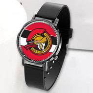 Onyourcases Ottawa Senators NHL Art Custom Watch Top Awesome Unisex Black Classic Plastic Quartz Watch for Men Women Premium with Gift Box Watches