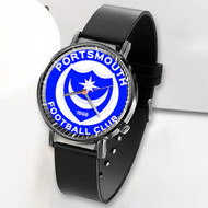 Onyourcases Portsmouth FC Custom Watch Top Awesome Unisex Black Classic Plastic Quartz Watch for Men Women Premium with Gift Box Watches