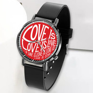 Onyourcases Red Love Custom Watch Top Awesome Unisex Black Classic Plastic Quartz Watch for Men Women Premium with Gift Box Watches