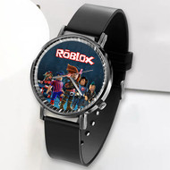 Onyourcases Roblox Art Custom Watch Top Awesome Unisex Black Classic Plastic Quartz Watch for Men Women Premium with Gift Box Watches