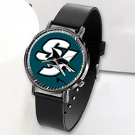 Onyourcases San Jose Sharks NHL Art Custom Watch Top Awesome Unisex Black Classic Plastic Quartz Watch for Men Women Premium with Gift Box Watches