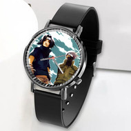 Onyourcases Sasuke Uchiha Kakashi Hatake Custom Watch Top Awesome Unisex Black Classic Plastic Quartz Watch for Men Women Premium with Gift Box Watches
