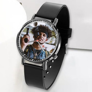 Onyourcases Smokepurpp Custom Watch Top Awesome Unisex Black Classic Plastic Quartz Watch for Men Women Premium with Gift Box Watches