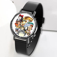 Onyourcases Studio Ghibli 2 Art Custom Watch Top Awesome Unisex Black Classic Plastic Quartz Watch for Men Women Premium with Gift Box Watches