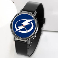 Onyourcases Tampa Bay Lightning NHL Custom Watch Top Awesome Unisex Black Classic Plastic Quartz Watch for Men Women Premium with Gift Box Watches