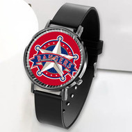 Onyourcases Texas Rangers MLB Custom Watch Top Awesome Unisex Black Classic Plastic Quartz Watch for Men Women Premium with Gift Box Watches