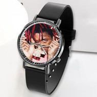 Onyourcases Trippie Redd Custom Watch Top Awesome Unisex Black Classic Plastic Quartz Watch for Men Women Premium with Gift Box Watches