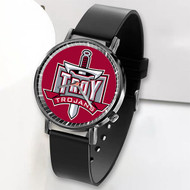 Onyourcases Troy Trojans Custom Watch Top Awesome Unisex Black Classic Plastic Quartz Watch for Men Women Premium with Gift Box Watches