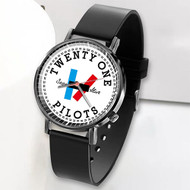 Onyourcases Twenty One Pilots Custom Watch Top Awesome Unisex Black Classic Plastic Quartz Watch for Men Women Premium with Gift Box Watches